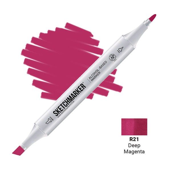 Маркер SKETCHMARKER двухсторонний на спирт.основе R21 Глубокий Пурпурный MPSM-R21