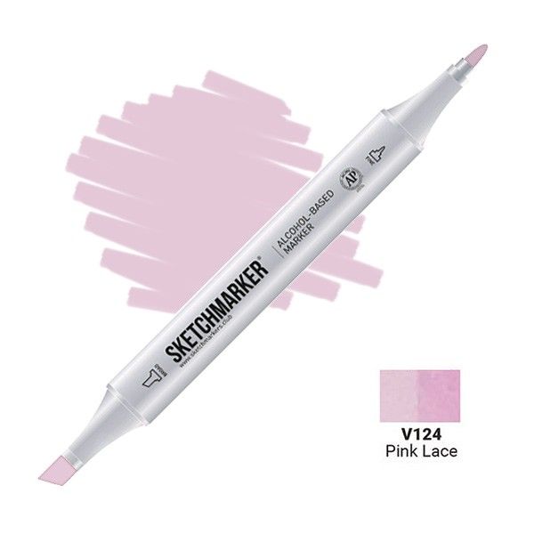 Маркер SKETCHMARKER двухсторонний на спирт.основе V124 Розовые кружева MPSM-V124
