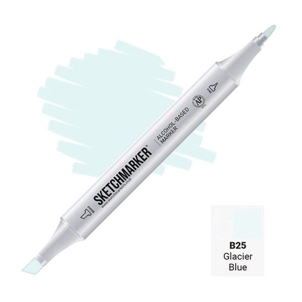 Маркер SKETCHMARKER двухсторонний на спирт.основе B25 Голубой ледник MPSM-B25