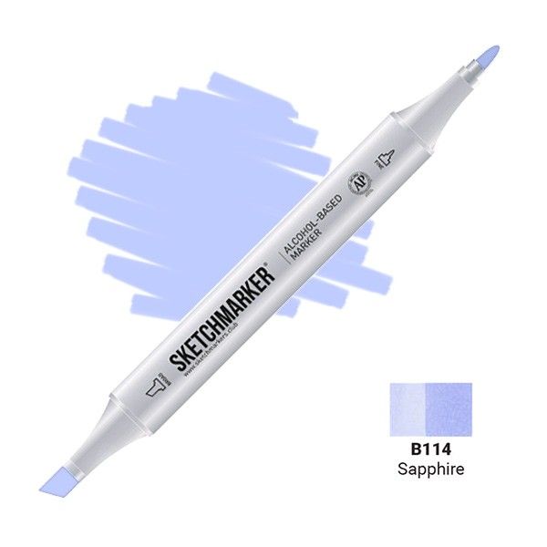 Маркер SKETCHMARKER двухсторонний на спирт.основе B114 Сапфир MPSM-B114