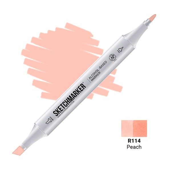 Маркер SKETCHMARKER двухсторонний на спирт.основе R114 Персик MPSM-R114