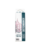 Набор капиллярных ручек SKETCHMARKER Artist fine pen Dark colors 12 цв MPAFP-12DARK