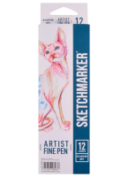 Набор капиллярных ручек SKETCHMARKER Artist fine pen Starter 12 цв MPAFP-12STRT