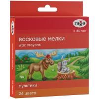 Мелки восковые ГАММА "Мультики" 24 цв круглые RE-2131018_01_31