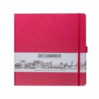 Блокнот для зарисовок SKETCHMARKER 140 г/м2 20 x 20 см 80 л, твердая обложка, Маджента MP2314905SM