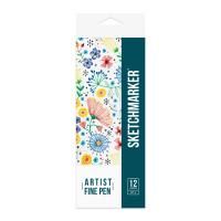 Набор капиллярных ручек SKETCHMARKER Artist fine pen Basic 1 12 цв MPAFP-12BAS1