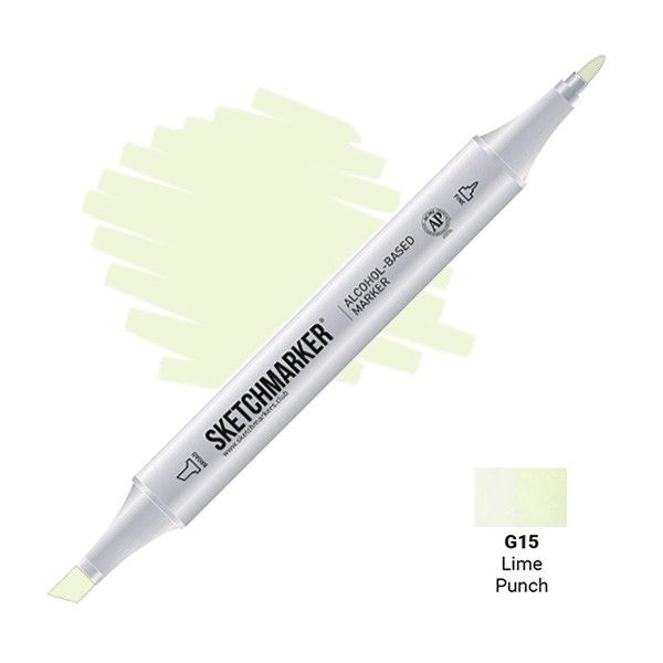 Маркер SKETCHMARKER двухсторонний на спирт.основе G15 Лаймовый пунш MPSM-G15
