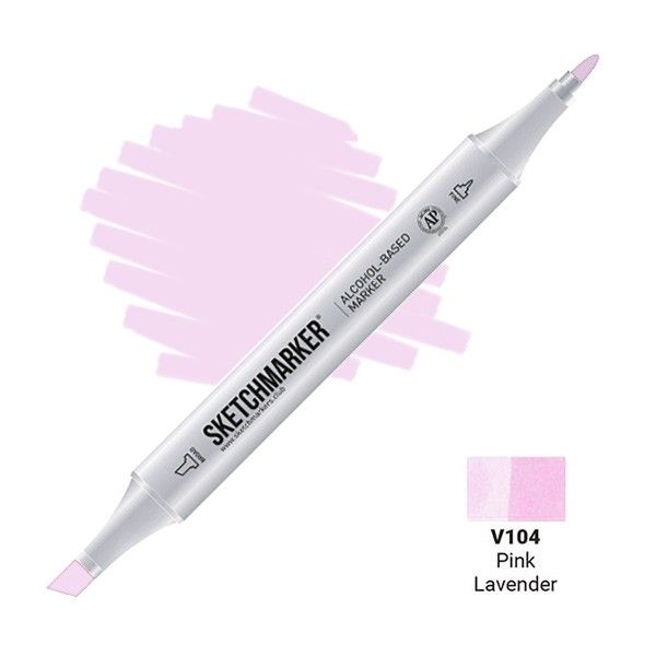 Маркер SKETCHMARKER двухсторонний на спирт.основе V104 Розовая лаванда MPSM-V104