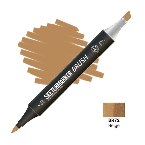 Маркер SKETCHMARKER Brush двухсторонний на спирт.основе BR72 Бежевый MPSMB-BR72