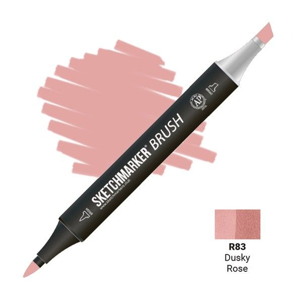 Маркер SKETCHMARKER Brush двухсторонний на спирт.основе R83 Тёмная роза MPSMB-R83
