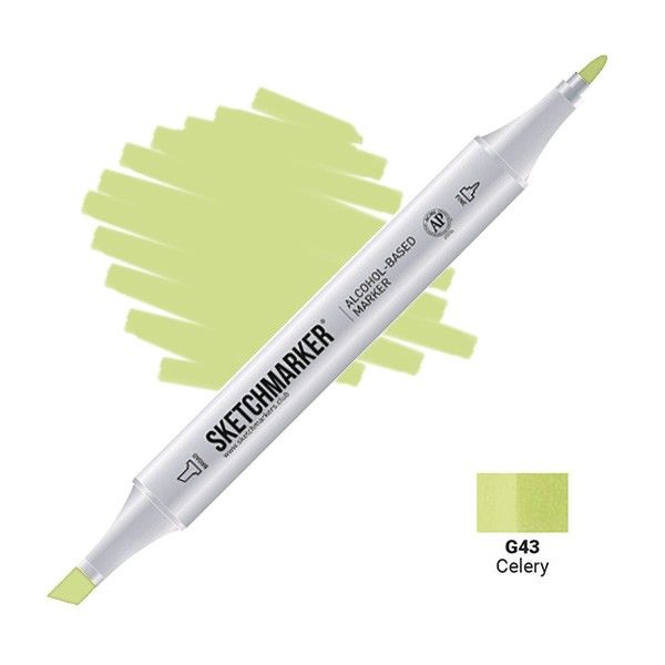Маркер SKETCHMARKER двухсторонний на спирт.основе G43 Сельдерей MPSM-G43