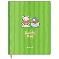 Дневник 1-11 кл. 48л. (твердый) MESHU "Sweety bun" иск. кожа, УФ-печать с глиттером, тиснение фольгой, тон. блок, ляссе RE-MS_49346