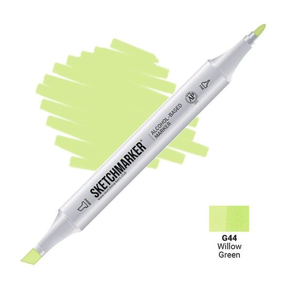 Маркер SKETCHMARKER двухсторонний на спирт.основе G44 Ива зеленая MPSM-G44