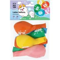 Воздушные шары MESHU 10 шт М12/30 см "Kids friends" пастель, ассорти RE-MS_52767