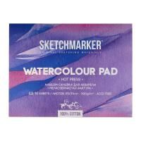 Альбом-склейка для акварели SKETCHMARKER 300 г/м2 31 x 41 см 10 л, хлопок, мелкозернистая MP3141300HSM