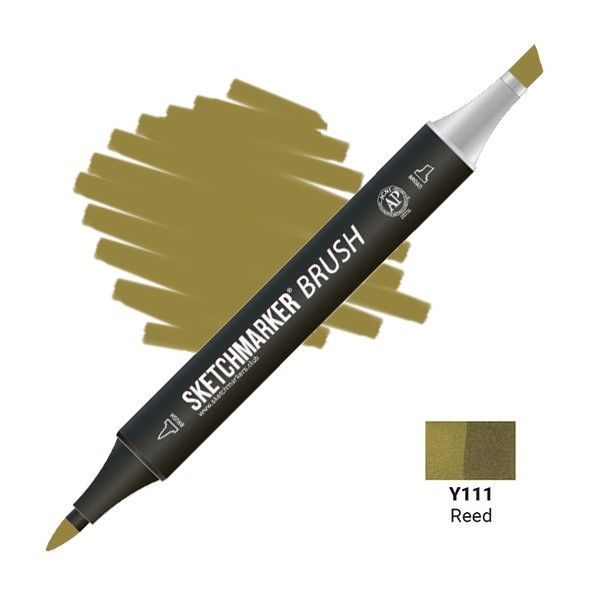 Маркер SKETCHMARKER Brush двухсторонний на спирт.основе Y111 Камыш MPSMB-Y111