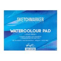 Альбом-склейка для акварели SKETCHMARKER 300 г/м2 31 x 41 см 10 л, хлопок, среднезернистая MP3141300CSM