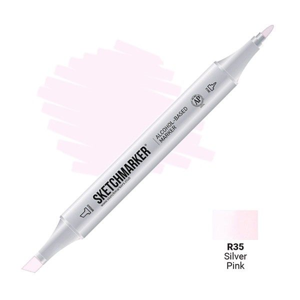 Маркер SKETCHMARKER двухсторонний на спирт.основе R35 Серебристо розовый MPSM-R35