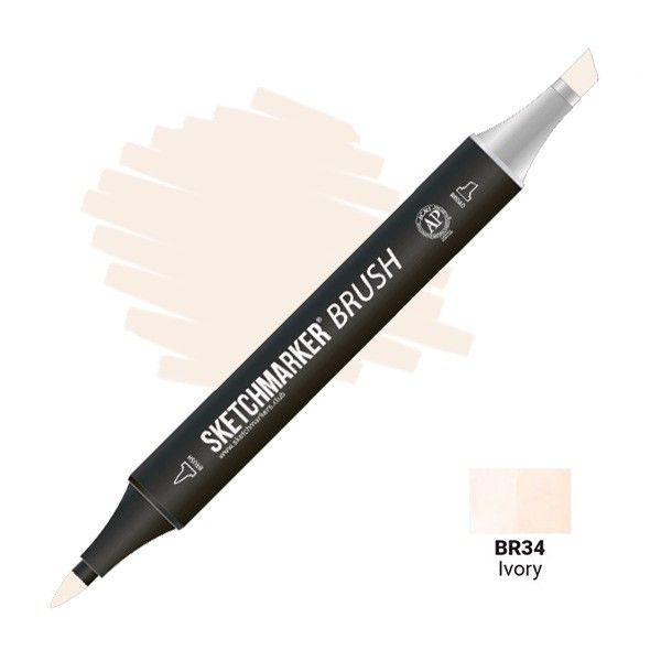 Маркер SKETCHMARKER Brush двухсторонний на спирт.основе BR34 Слоновая кость MPSMB-BR34