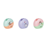 Точилка пластиковая MESHU "Cute kittens" 2 отверстия, ассорти RE-MS_54741