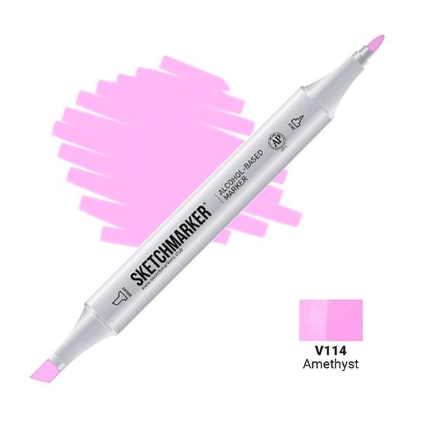Маркер SKETCHMARKER двухсторонний на спирт.основе V114 Аметист MPSM-V114