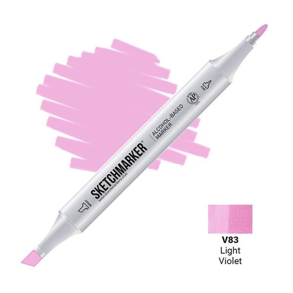 Маркер SKETCHMARKER двухсторонний на спирт.основе V83 Светло фиолетовый MPSM-V83