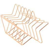 Подставка для бумаг и писем MESHU "Rose Gold. Stars" металл, 6 секций RE-MS_39431