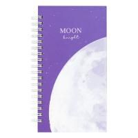 Записная книжка 95 x 175 мм 96л. MESHU "Moon light" на гребне, матовая ламинация, твердая обложка, выборочный УФ-лак RE-MS_52915