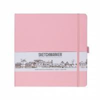Блокнот для зарисовок SKETCHMARKER 140 г/м2 20 x 20 см 80 л, твердая обложка, Розовый MP2315005SM