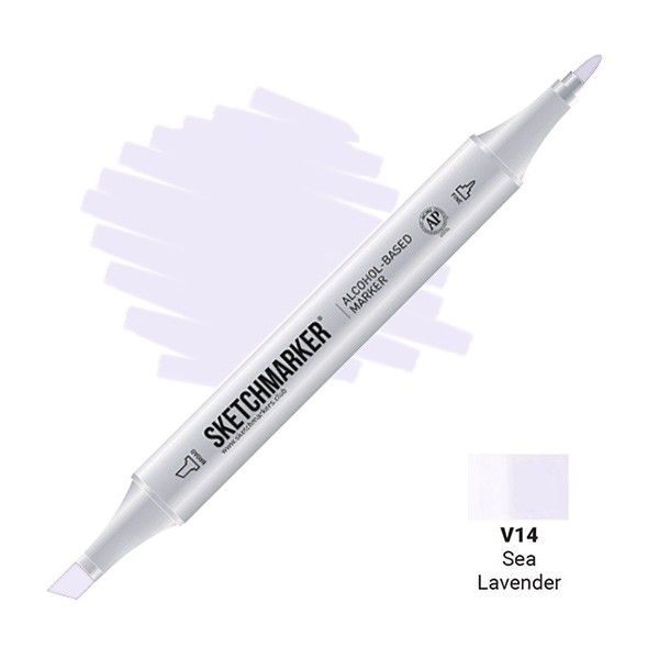 Маркер SKETCHMARKER двухсторонний на спирт.основе V14 Сиреневое море MPSM-V14
