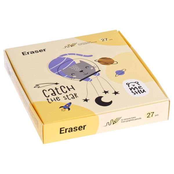 Ластик MESHU "Space Cat" фигурный 40 x 30 x 13 мм, термопластичная резина RE-MS_45592