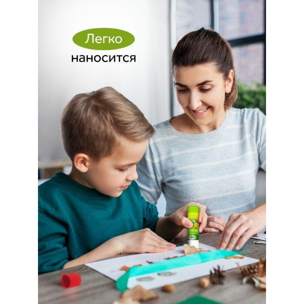 Клей-карандаш ГАММА "Пчелка" 37 г прозрачный, ПВП RE-42021.01.36