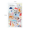 Наклейки ПВХ MESHU "Spring in jungle", 10*21см, 31 наклейка, инд. уп., европодвес RE-MS_42744