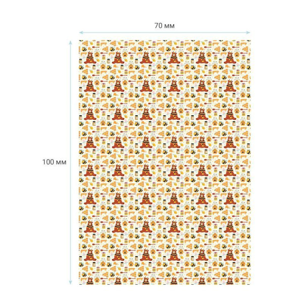 Упаковочная бумага глянцевая MESHU "Honey" 1л. 70 x 100 см 90 г/м2 RE-MS_46389