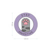 Значок акриловый MESHU "Say Meow" 2.25 x 2.25 см, прямая УФ-печать RE-MS_47438