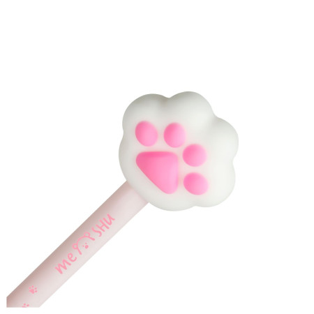 Ручка шариковая MESHU "Cute Paws" синяя, 0.5 мм, корпус ассорти RE-MS_51300