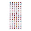 Наклейки акриловые MESHU "Bright flowers" 25 x 10 см, стразы, 150 накл, инд. уп. RE-MS_46773