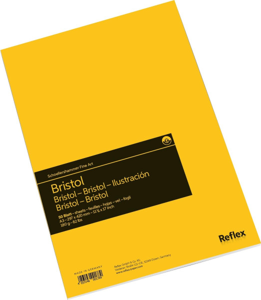 Блок для рисования REFLEX Studioline Bristol 180 г/м2 A3 50 л, гладкая, склейка RX-VF5004291