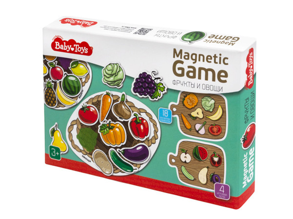 Магнитная игра Baby Toys "Фрукты и овощи" KOR-05592