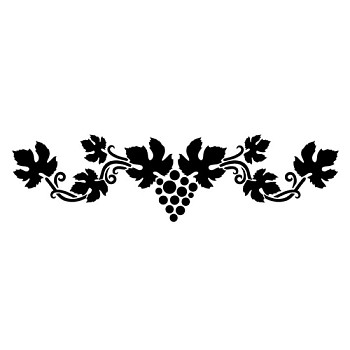 Трафарет СОНЕТ Бордюр виноградная лоза 10 x 25 см, пластиковый NP-13746602