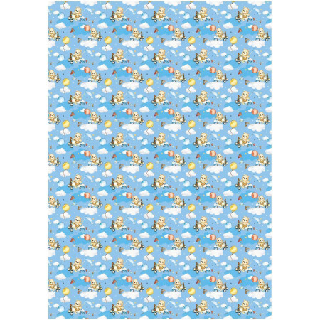 Упаковочная бумага глянцевая MESHU "Мир техники" 1л. 70 x 100 см 80 г/м2, ассорти RE-MS_53488