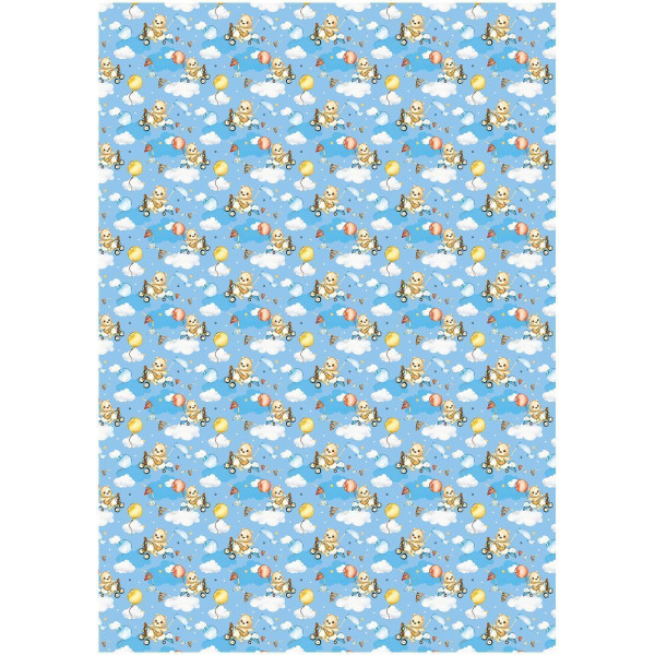 Упаковочная бумага глянцевая MESHU "Мир техники" 1л. 70 x 100 см 80 г/м2, ассорти RE-MS_53488