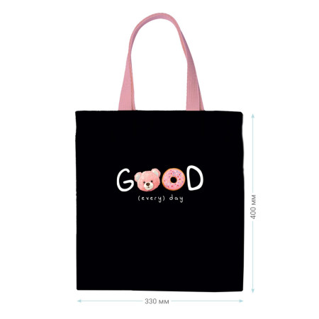 Сумка-шоппер MESHU "Good" 33 x 40 см, канвас RE-MS_50133