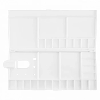 Палитра для акварели с крышкой СОНЕТ пластик, 30 x 14 см, 29 ячеек NP-461302073