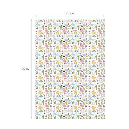 Упаковочная бумага белый крафт MESHU "WOW" 1л. 70 x 100 см 70 г/м2 RE-MS_46379