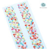 Наклейки акриловые MESHU "Colorful line" 25 x 7.8 см, стразы, 500 накл, инд. уп., европодвес RE-MS_36662