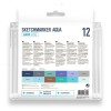 Набор акварельных маркеров SKETCHMARKER Aqua Sea Set 12 цв MPSMA-12SEA