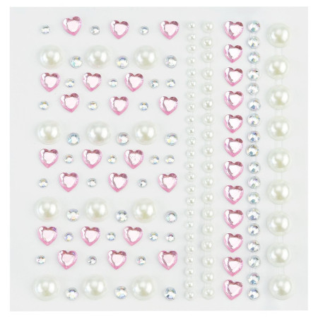 Наклейки-стразы MESHU "Pink shine" 16 x 10.5 см RE-MS_52674