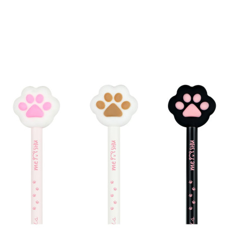 Ручка шариковая MESHU "Cute Paws" синяя, 0.5 мм, корпус ассорти RE-MS_51300