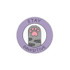 Значок акриловый MESHU "Say Meow" 2.25 x 2.25 см, прямая УФ-печать RE-MS_47438
